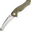 Pocket Knives * | Atz1816Pgnf Artisan Eagle Linerlock Pocket Knife Green D2