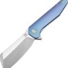 Pocket Knives * | Atz1803Gbus Artisan Osprey Framelock Pocket Knife Blue S35Vn