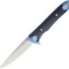 Pocket Knives * | Atz1707Gsbu Artisan Small Shark Framelock Pocket Knife Blue