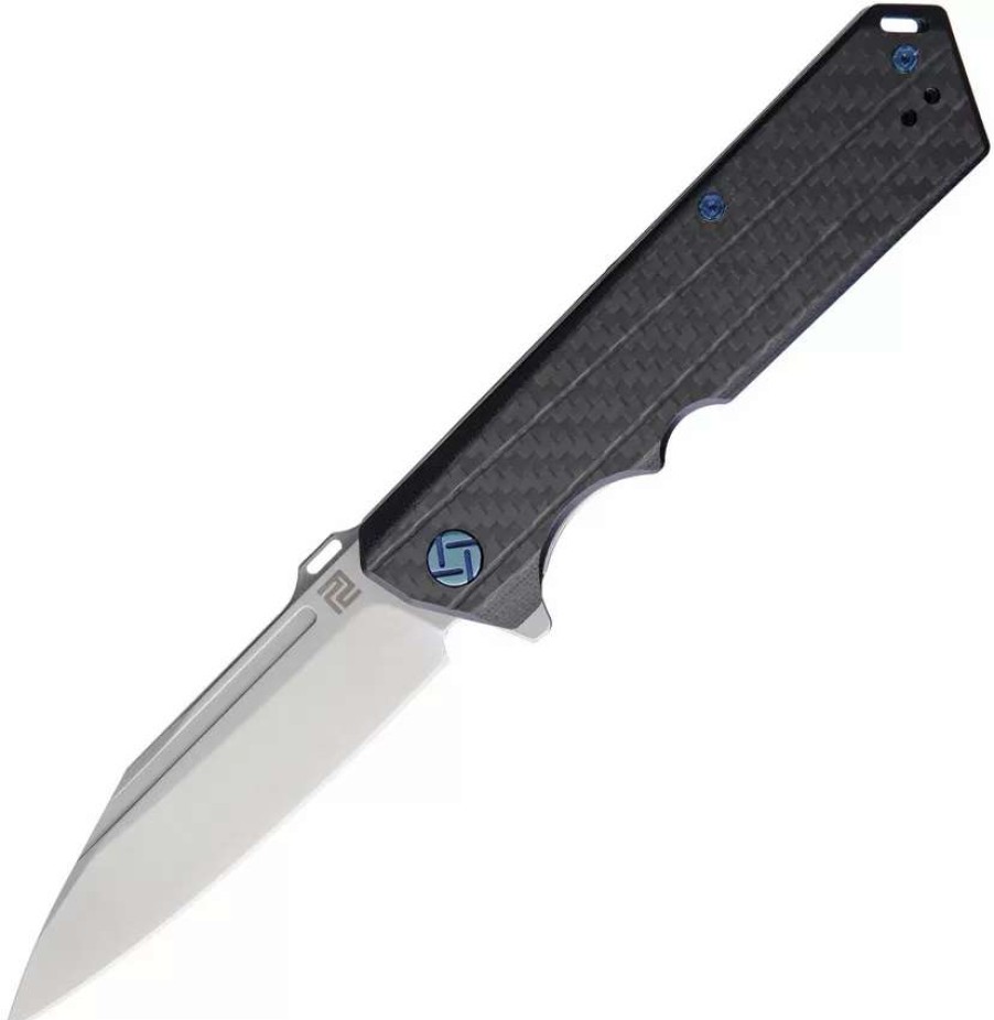 Pocket Knives * | Atz1703Pcf Artisan Littoral Linerlock Pocket Knife Carbon Fiber