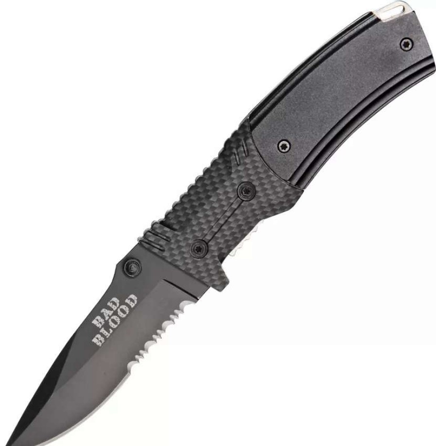 Pocket Knives * | Bb0108 Bad Blood Linerlock Pocket Knife