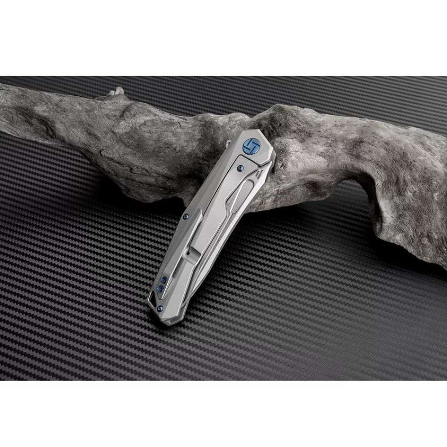 Pocket Knives * | Atz1808Ggym Artisan Zumwalt Framelock Pocket Knife Gray M390