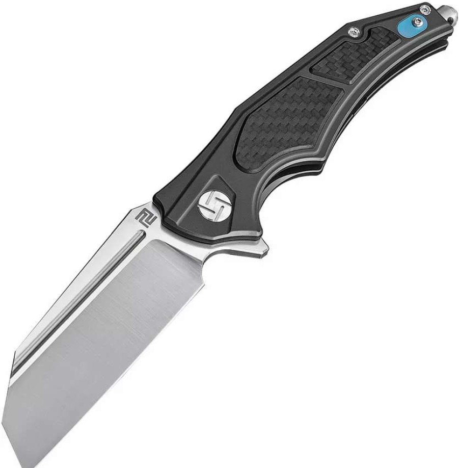 Pocket Knives * | Atz1813Gbkm Artisan Apache Framelock Pocket Knife Black M390