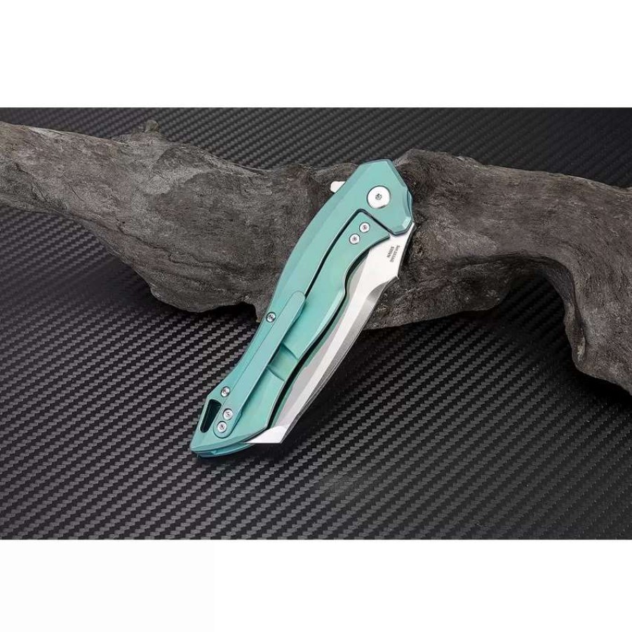 Pocket Knives * | Atz1816Ggns Artisan Eagle Framelock Pocket Knife Green S35Vn