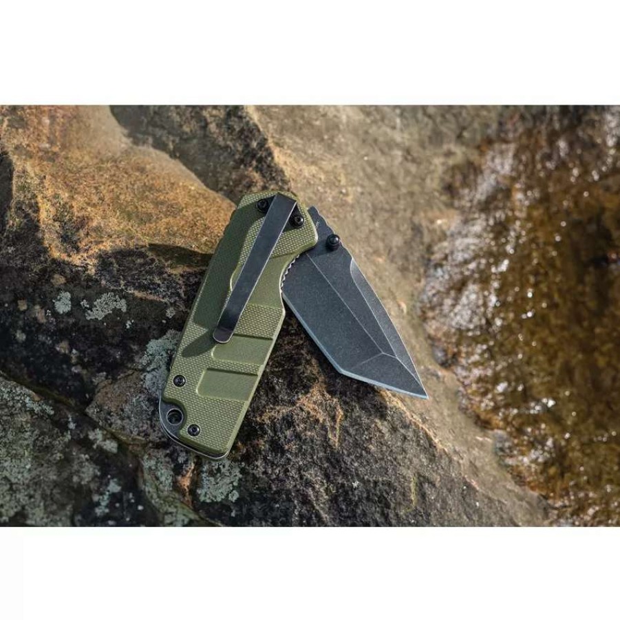 Pocket Knives * | Ac50987 Smith'S Campaign Linerlock Pocket Knife Od