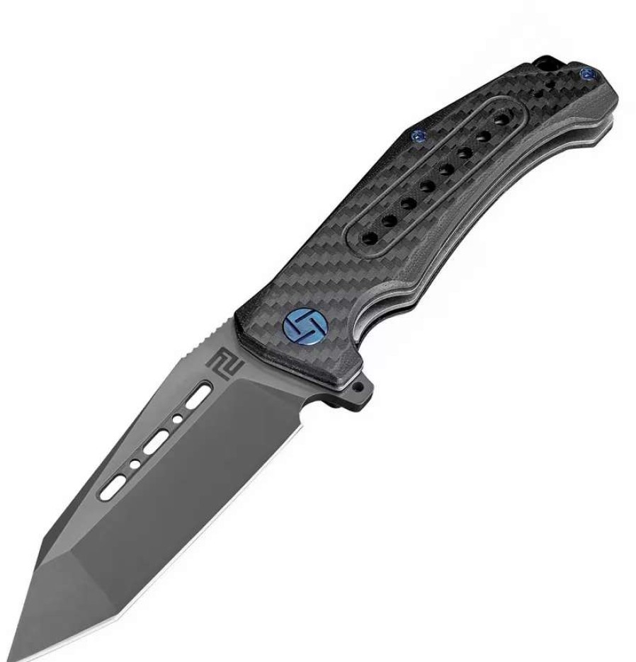 Pocket Knives * | Atz1705Pbbcf Artisan Jungle Linerlock Pocket Knife Carbon Fiber S35Vn