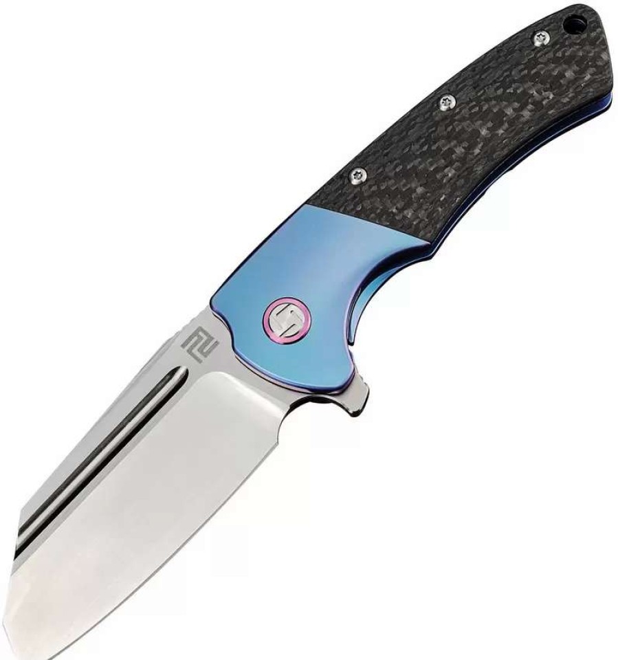 Pocket Knives * | Atz1824Gbus Artisan Mastiff Framelock Pocket Knife Blue