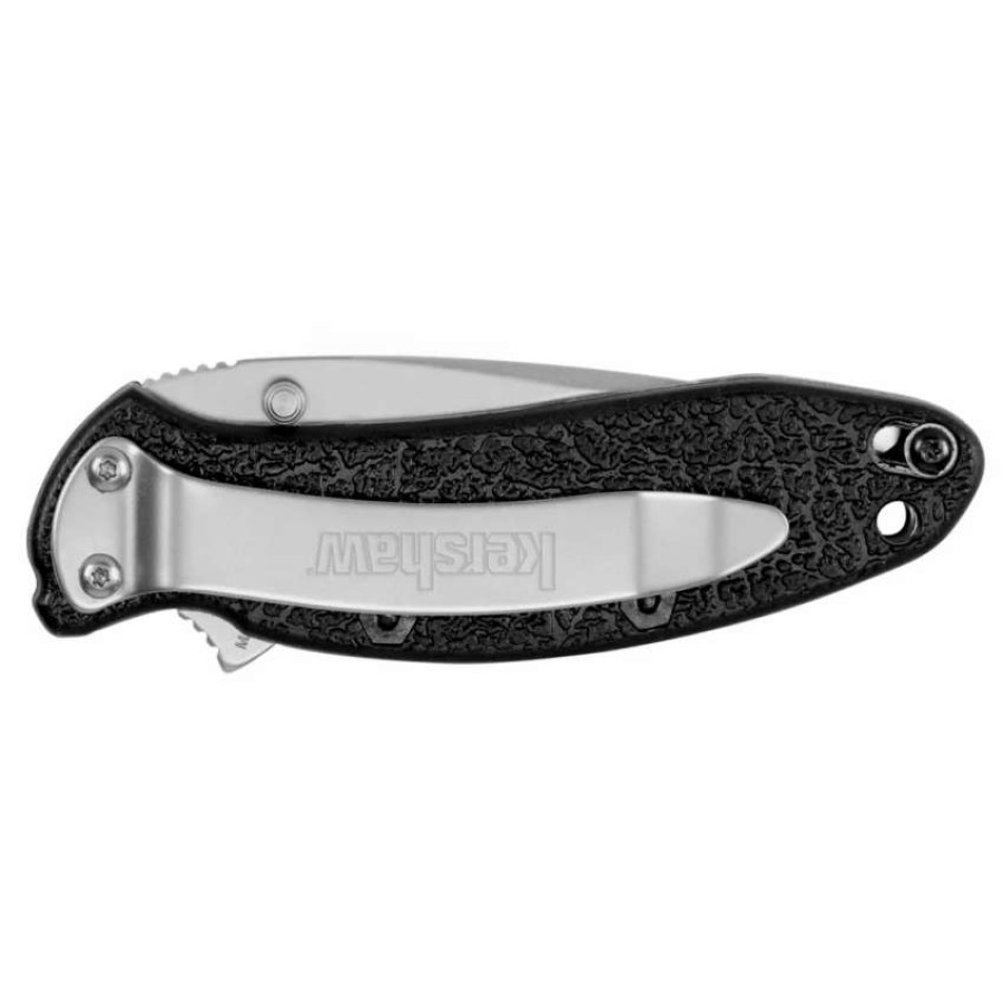 Spring Assisted * | Kershaw Scallion Assist Open Knife, Part Serrated, 1620St