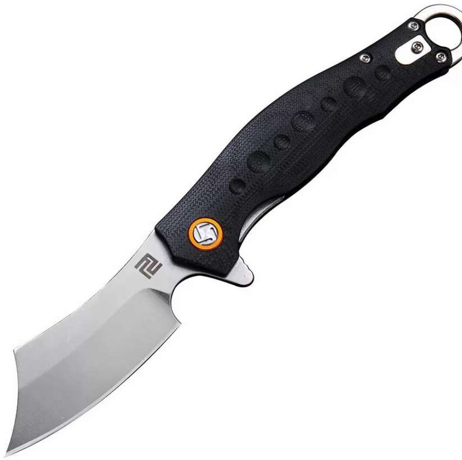 Pocket Knives * | Atz1828Pbkc Artisan Consair Linerlock Pocket Knife Black G10