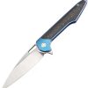 Pocket Knives * | Atz1821Gbum Artisan Archaeo Framelock Pocket Knife Blue M390