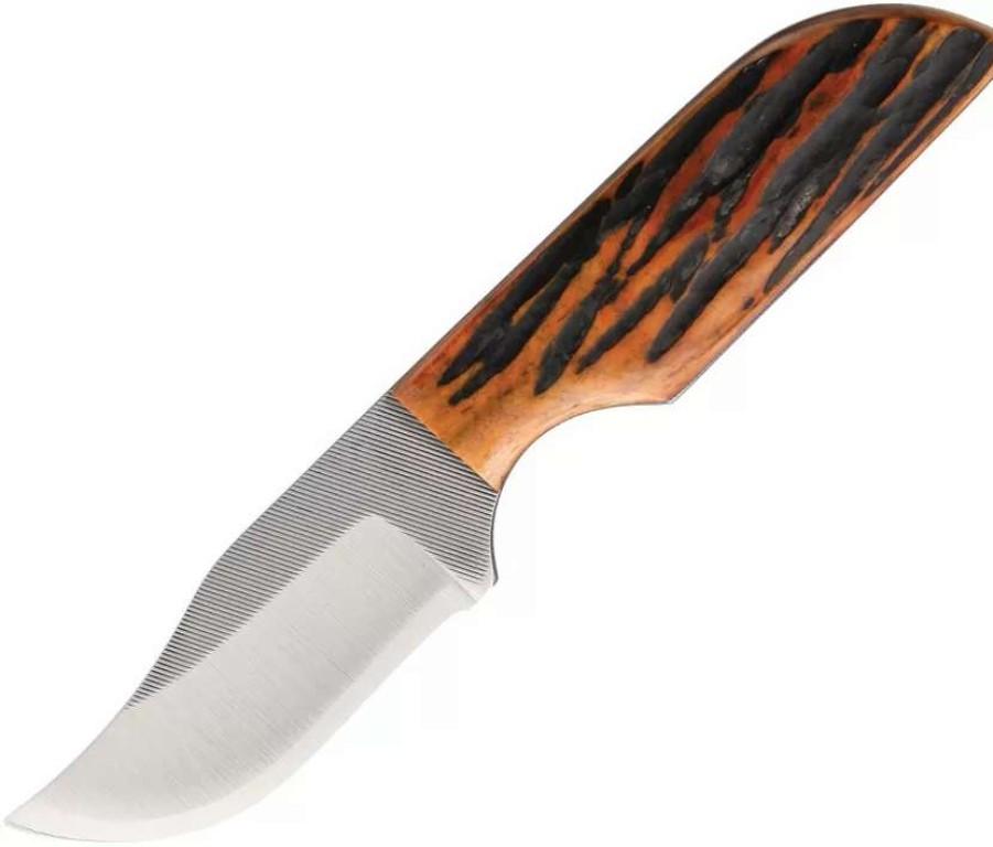 Hunting Knives * | Aztwajb Anza Fixed Blade Knife Amber Bone