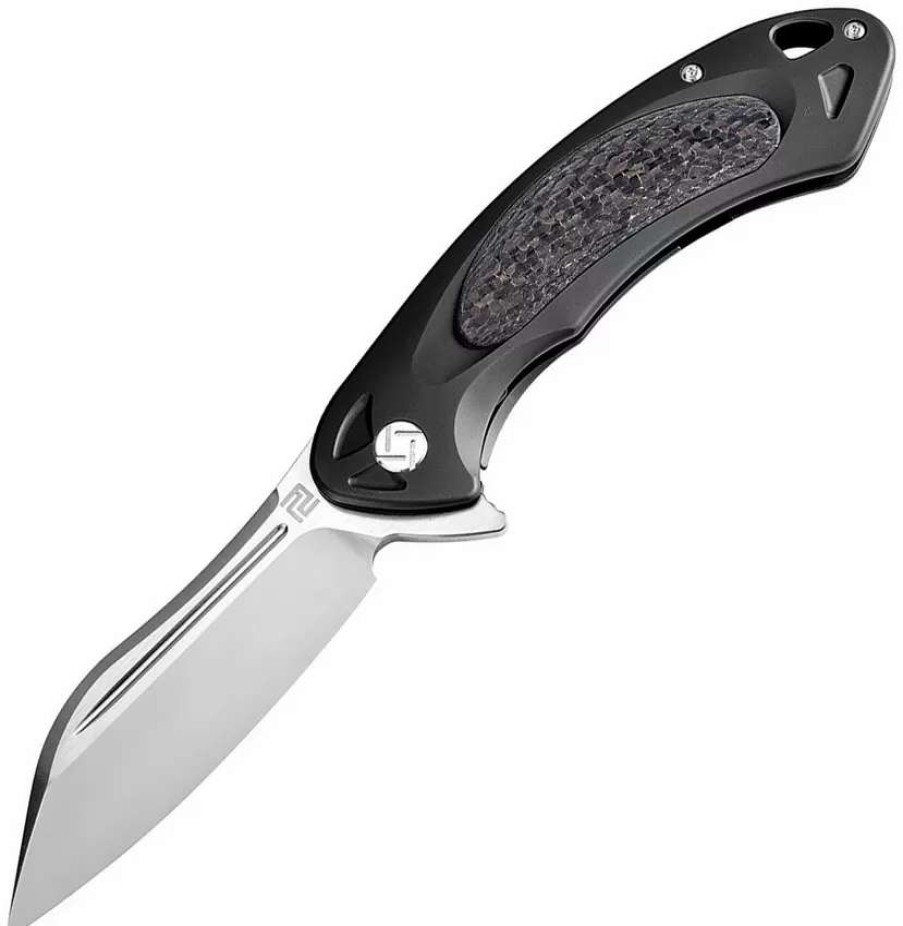 Pocket Knives * | Atz1818Gbks Artisan Immortal Framelock Pocket Knife Black S35Vn