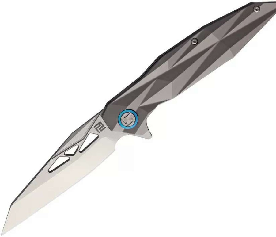 Pocket Knives * | Atz1827Ggy Artisan Cygnus Framelock Pocket Knife Gray