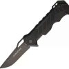 Pocket Knives * | Aku00030 Aku Strike Black Mimic Linerlock Pocket Knife