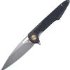 Pocket Knives * | Atz1821Pbkf Artisan Archaeo Linerlock Pocket Knife Black