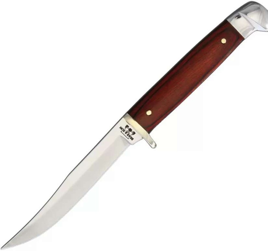 Hunting Knives * | Bc263R Bear & Son Small Hunter Knife Rosewood