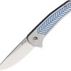 Pocket Knives * | Als1B Alliance Designs Scout Framelock Pocket Knife Blue