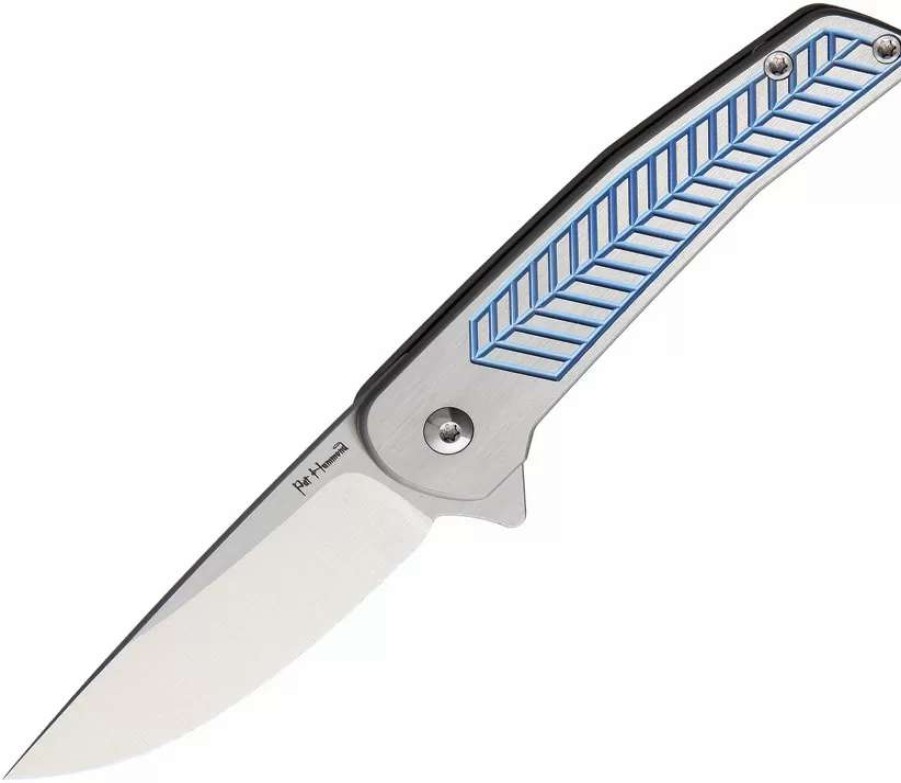 Pocket Knives * | Als1B Alliance Designs Scout Framelock Pocket Knife Blue