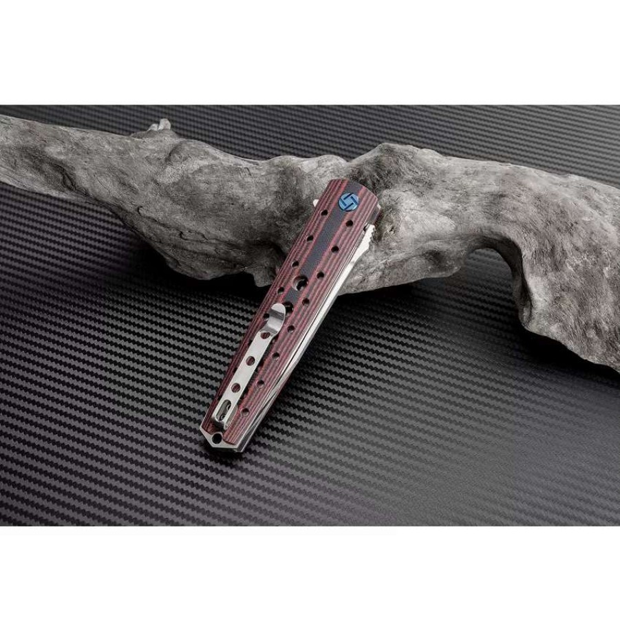 Pocket Knives * | Atz1807Gbrm Artisan Virginia Linerlock Pocket Knife Red M390