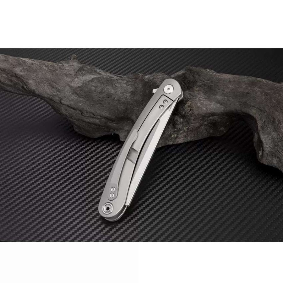 Pocket Knives * | Atz1817Ggys Artisan Orthodox Framelock Pocket Knife Gray S35Vn