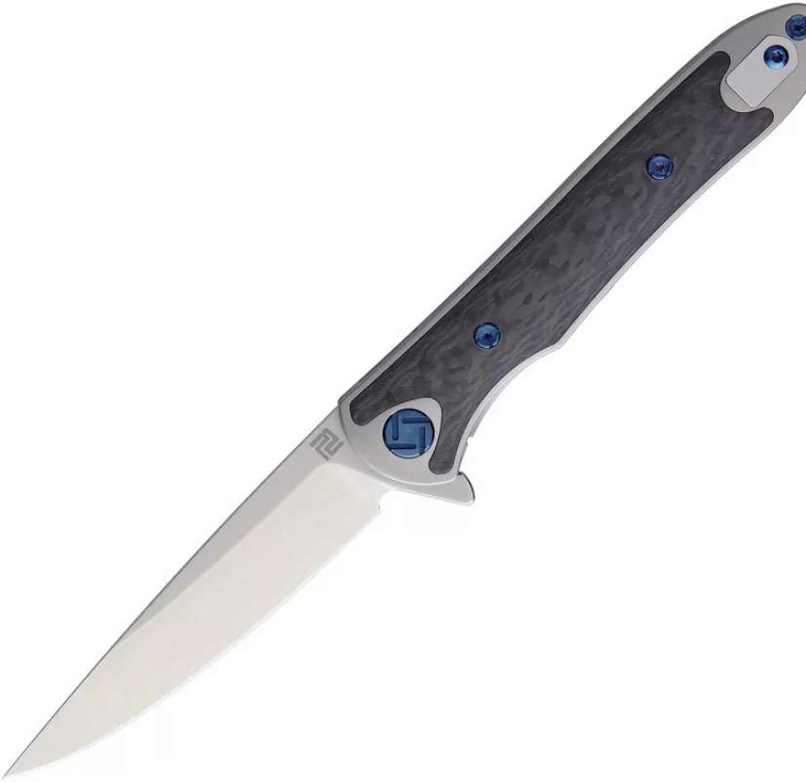 Pocket Knives * | Atz1707Gsgy Artisan Small Shark Framelock Pocket Knife Gray