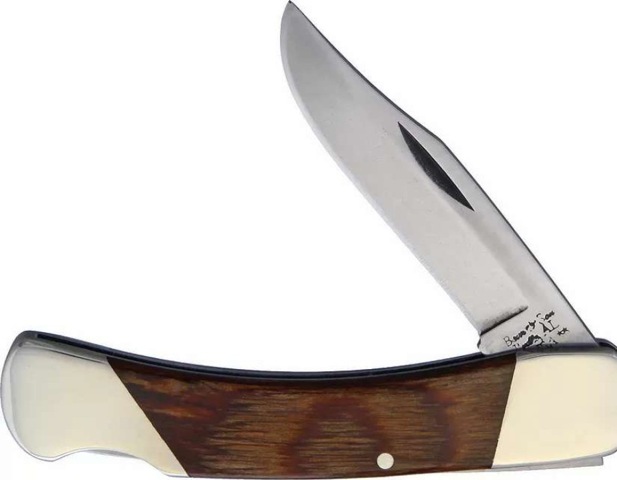 Pocket Knives * | Bcc205 Bear & Son Lockback Pocket Knife Walnut Handles