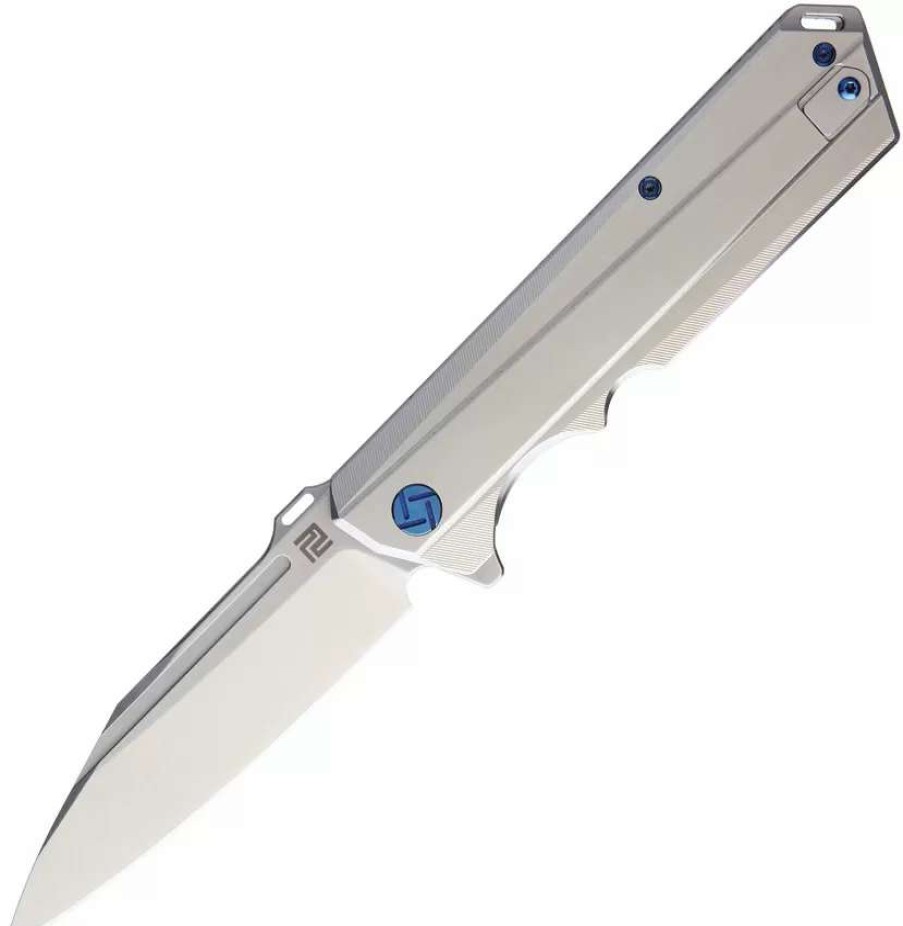 Pocket Knives * | Atz1703Gst Artisan Littoral Framelock Pocket Knife Satin