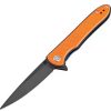 Pocket Knives * | Atz1707Psboef Artisan Small Shark Linerlock Pocket Knife D2 Orange