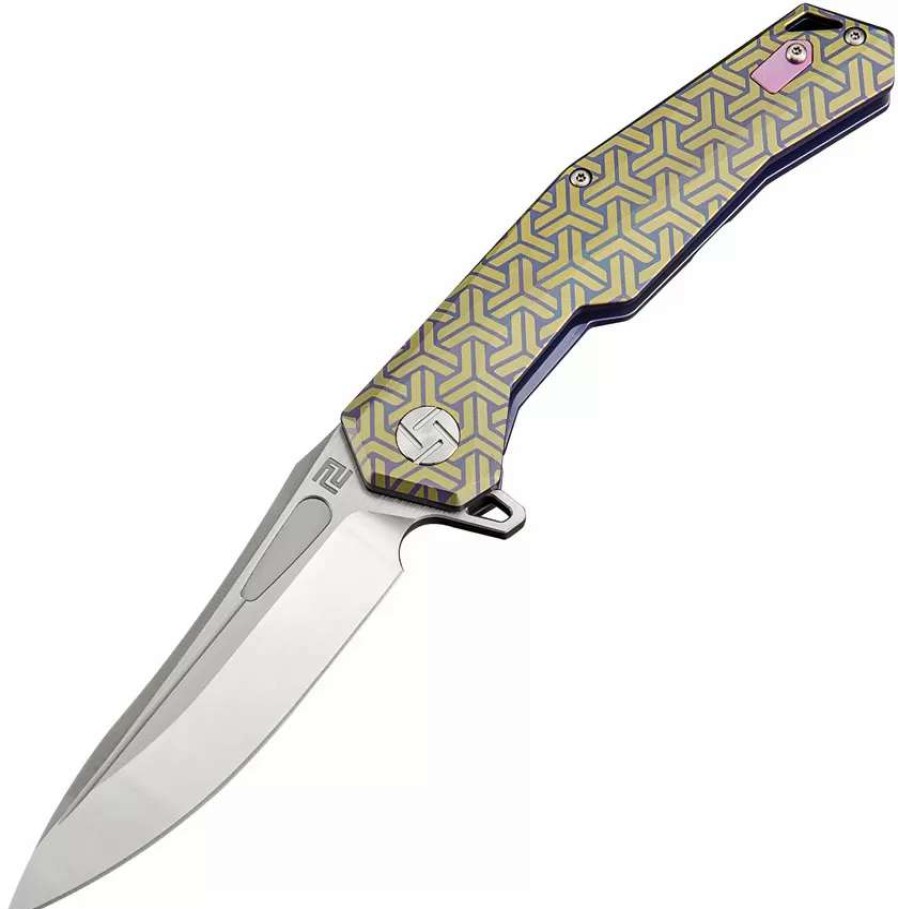 Pocket Knives * | Atz1808Gbu02 Artisan Zumwalt Linerlock Pocket Knife S35Vn