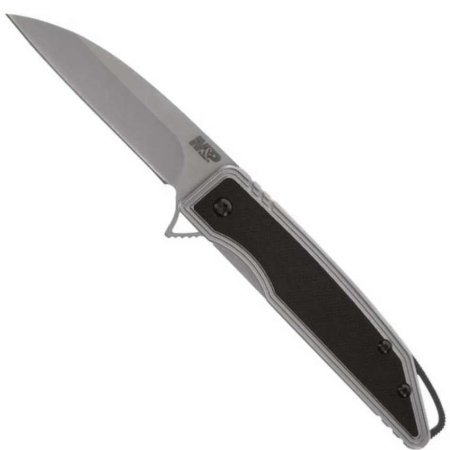 Spring Assisted * | Smith & Wesson Sear Assist Knife, Wharncliffe Blade