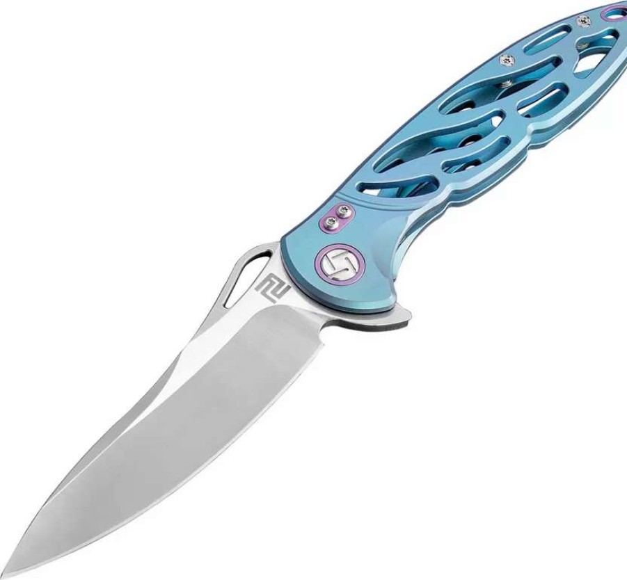 Pocket Knives * | Atz1801Ggns Artisan Dragonfly Framelock Pocket Knife S35Vn