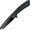 Pocket Knives * | Ab026Bl Abkt Tac Predator Linerlock Pocket Knife Blue Tanto