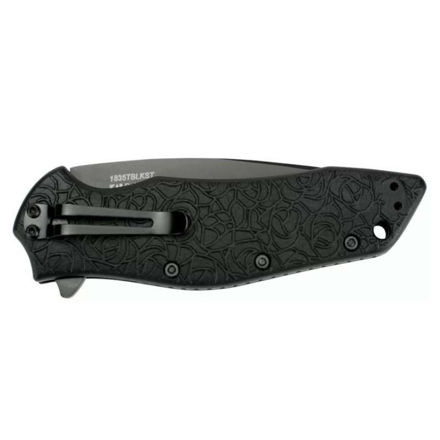 Spring Assisted * | Kershaw Kuro Spring Assist Knife, Black Combo Blade, 1835Tblkst