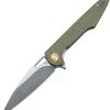 Pocket Knives * | Atz1821Pgnf Artisan Archaeo Linerlock Pocket Knife Green