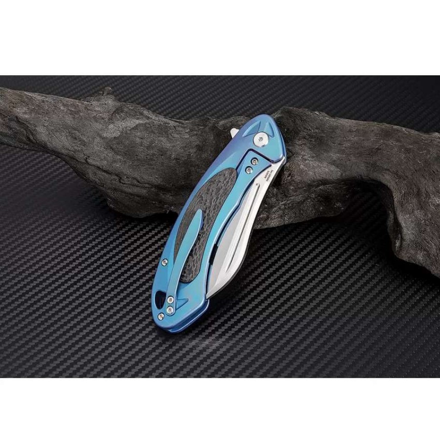 Pocket Knives * | Atz1818Gbus Artisan Immortal Framelock Pocket Knife Blue S35Vn