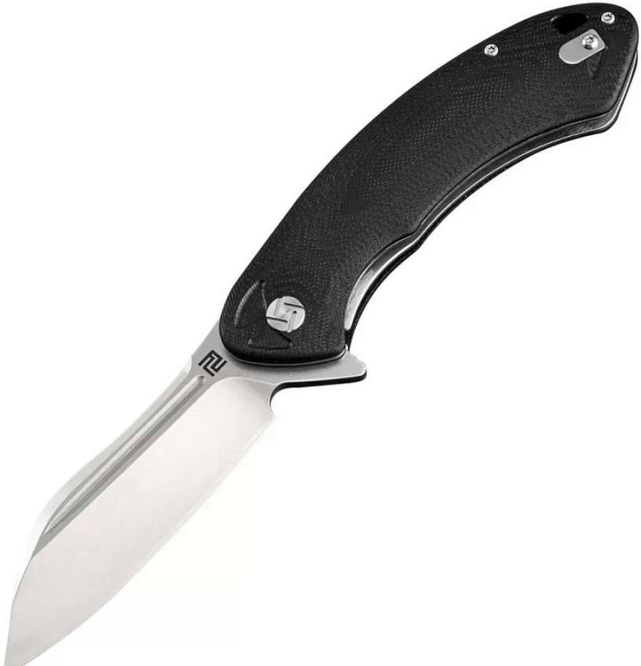 Pocket Knives * | Atz1818Pbkc Artisan Immortal Linerlock Pocket Knife Black D2