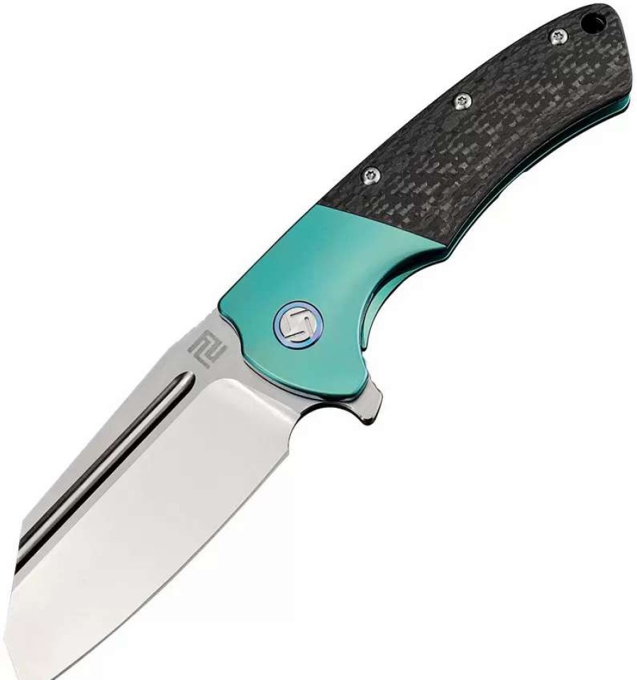 Pocket Knives * | Atz1824Ggns Artisan Mastiff Framelock Pocket Knife Green