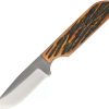 Hunting Knives * | Azwk6Ajb Anza Fixed Blade Knife Amber Bone