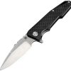 Pocket Knives * | Atz1706Psbkf Artisan Predator Linerlock Pocket Knife Black D2