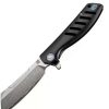 Pocket Knives * | Atz1815Gsdbk Artisan Tomahawk Framelock Pocket Knife Black Damascus