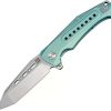 Pocket Knives * | Atz1705Ggns Artisan Jungle Framelock Pocket Knife Green S35Vn