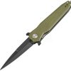 Pocket Knives * | Atz1810Pbgnf Artisan Hornet Linerlock Pocket Knife D2 Green