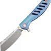 Pocket Knives * | Atz1815Gsbum Artisan Tomahawk Framelock Pocket Knife Blue M390