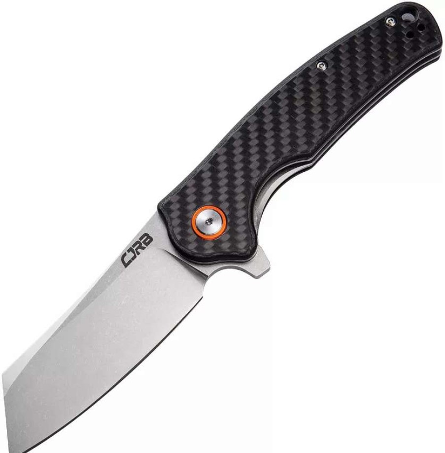 Pocket Knives * | J1904Cf Cjrb Crag Linerlock Pocket Knife Carbon Fiber