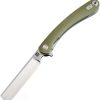 Pocket Knives * | Atz1817Psgnc Artisan Orthodox Linerlock Pocket Knife Green D2