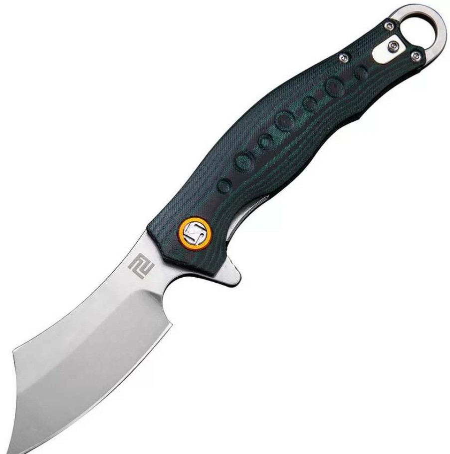 Pocket Knives * | Atz1828Pgnc Artisan Consair Linerlock Pocket Knife Green