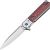 Pocket Knives * | Atz1802Gbns Artisan Classic Linerlock Pocket Knife Red S35Vn