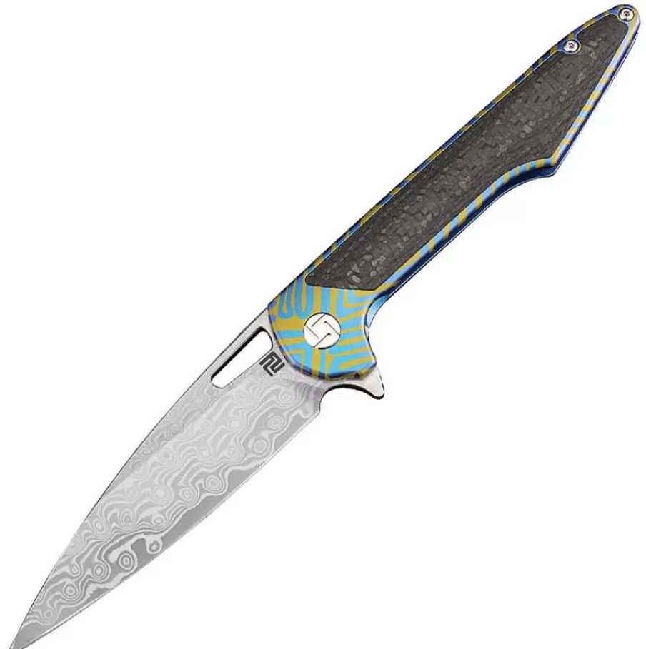 Pocket Knives * | Atz1821Gsdbu03 Artisan Small Archaeo Framelock Pocket Knife