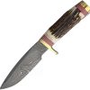 Hunting Knives * | Bcb125Ds Blackjack Classic Model 125 Knife Stag Bone Damascus