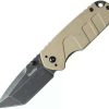 Pocket Knives * | Ac50986 Smith'S Campaign Linerlock Pocket Knife Desert Tan